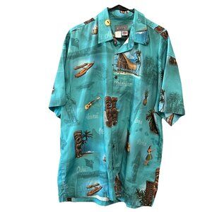 High Seas Trading  Co  Hawaiian Shirt Men’s XXL Cotton Made In USA